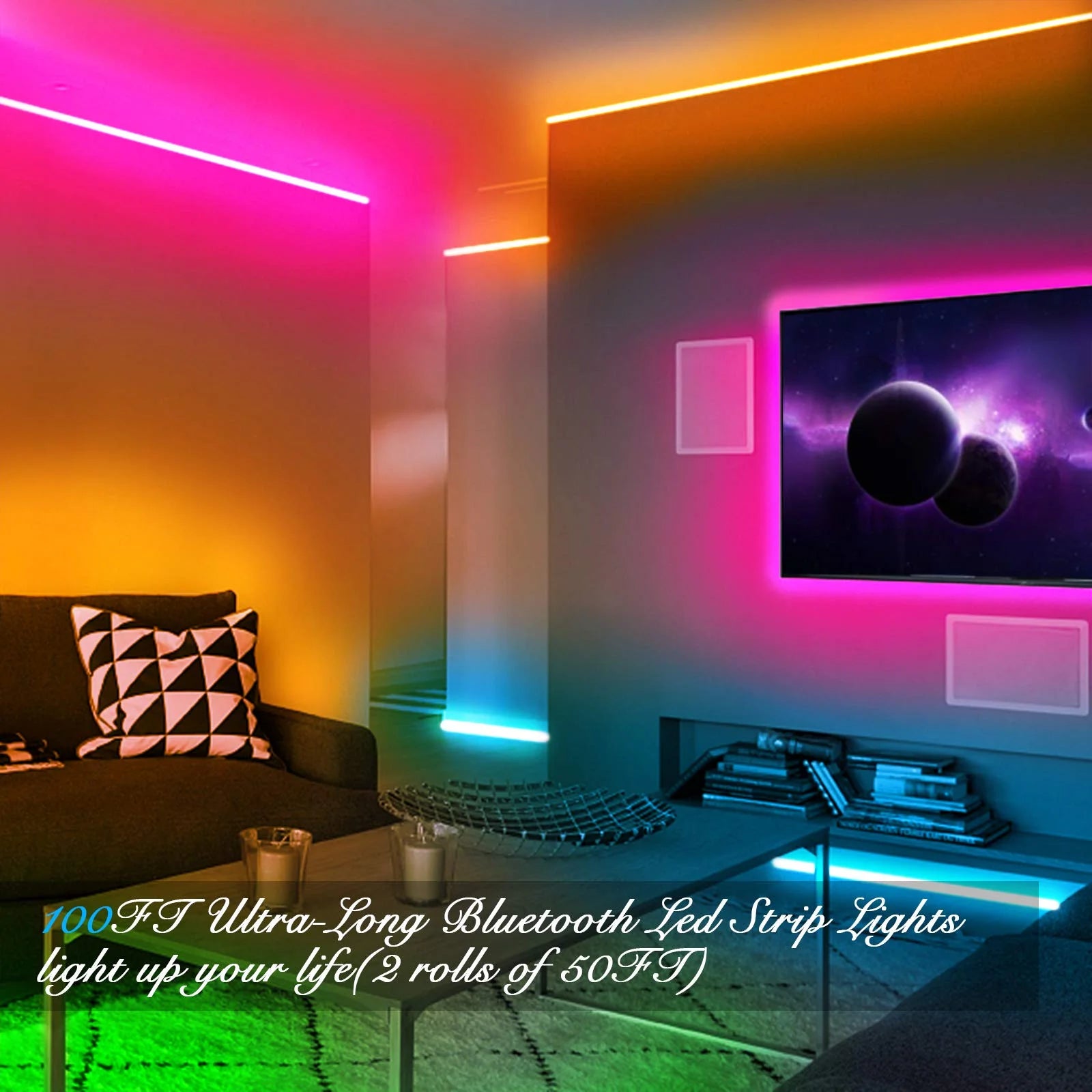 RGB LED Strip Light 100ft