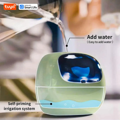 pink Tuya Ivy Smart Planter,Endless Fun Over 49 Rich Expressions,7 smart sensors and AI Chips Make Raising Plants Easy and Fun
