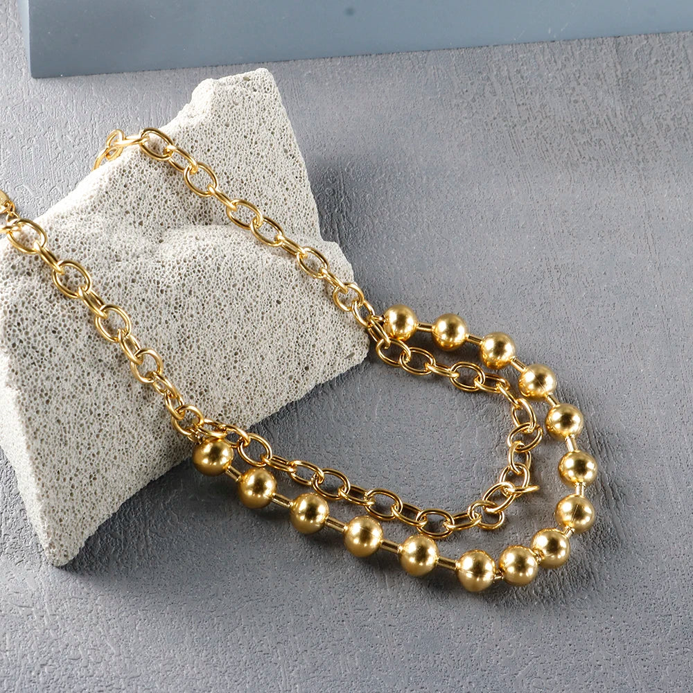 Steel Ball Chain Necklace