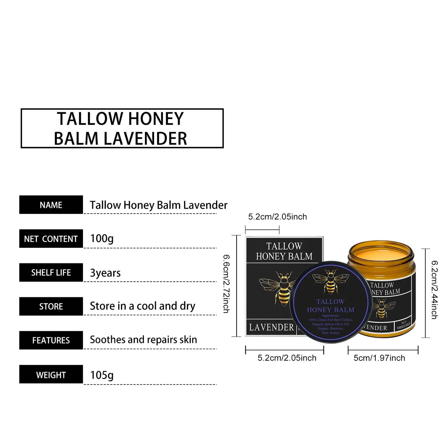 Tallow Honey Glow Moisturizer
