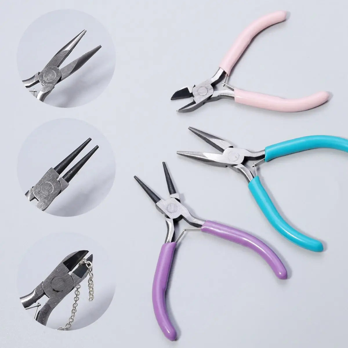 3-Piece Metal Pliers Tool Set