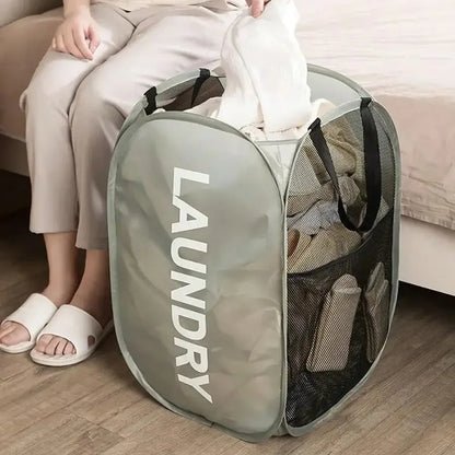 Foldable Mesh Laundry Basket