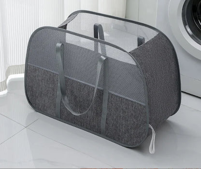 Foldable Mesh Laundry Basket